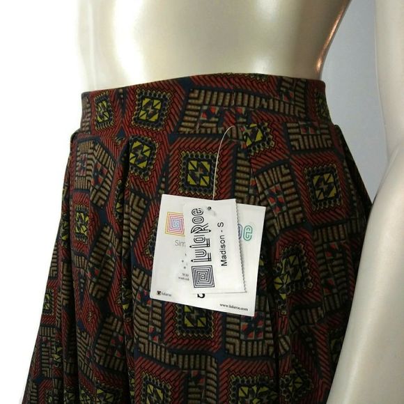 Womens Small Lularoe Madison Pleated Skirt - Picture 5 of 6